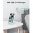 NANAMI Fast Wireless Charger, 15W Induktive Ladestation für Samsung Galaxy S26 S25 S24 S23 S22 Ultra Plus,Handy Ständer (mit 20W USB ladegerät PD Adapter) für iPhone 17 16 15 14 13 12 11 Pro Max XR