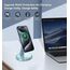 Induktive Ladestation Kompatibel mit Mag Safe Ladegerät,OANDYS 2 in 1 15W Schnelles iPhone Ladestation für iPhone 17/16/15/14/13/12Serie und für AirPods,Wireless Charger mit schlaffreundlichem Licht