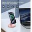 Induktive Ladestation Kompatibel mit Mag Safe Ladegerät,OANDYS 2 in 1 15W Schnelles iPhone Ladestation für iPhone 17/16/15/14/13/12Serie und für AirPods,Wireless Charger mit schlaffreundlichem Licht