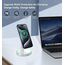 Induktive Ladestation Kompatibel mit Mag Safe Ladegerät,OANDYS 2 in 1 15W Schnelles iPhone Ladestation für iPhone 17/16/15/14/13/12Serie und für AirPods,Wireless Charger mit schlaffreundlichem Licht