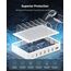 SooPii USB Ladestation 60W/12A,6-Port Dockingstation für mehrfach Geräte with PD 20W Schnellladung für lPhone 14/13,2-In-1 I Watch Holder, 6 Kabel Included für Telefone,Tablets und andere Geräte
