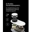 Belkin BoostCharge Pro kabellose 3-in-1-Ladestation mit magnetischem Qi2, 15 W, Schnellladegerät, Wireless Charger kompatibel mit den iPhone-Serien 16, AirPods, Apple Watch usw. – Weiß