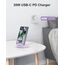 NANAMI Fast Wireless Charger, 15W Induktive Ladestation für Samsung Galaxy S26 S25 S24 S23 S22 Ultra Plus,Handy Ständer (mit 20W USB ladegerät PD Adapter) für iPhone 17 16 15 14 13 12 11 Pro Max XR