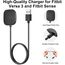 Oumida Ladekabel Kompatibel mit Fitbit Versa 4 /Sense 2 /Versa 3/Sense Ladegerät, 50cm/1.65ft & 100cm/3.3ft USB Ladestation Charger Cable Dock Kabel für Fitbit Versa 4/Versa 3/Sense(100cm*2pcs)