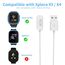 2-Stück Magnetisches Ladekabel Kompatibel mit Xplora X5 / X4, (Nicht für X6 Play) Tragbares USB-Kabel Ersatz Ladegerät Charging Cable,Schwarz & Weiß