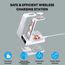 leQuiven Induktive Ladestation für Samsung S25 Ultra, 3 in 1 Kabelloses Ladestation für Galaxy S25/S24/S23/Z Flod 7/Z Flip 7, für Samsung Galaxy Watch 8/8 Classic/7/Ultra/6/5 Pro, Galaxy Buds3/3 Pro