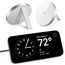 ESR für Magsafe Ladegerät, Wireless Charger mit Ständer für iPhone 17/17e/16/15/14/13/12, AirPods 4/3/2 Pro, Samsung S26, Induktive Ladestation mit 1,5m Verstärktem Nylonkabel, Weiß(Ohne Netzteil)