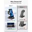 Wireless Charger für Samsung Galaxy S25 Ultra, Induktive Ladestation mit Digitaluhr für Samsung Galaxy Watch 8/7/Ultra, 3 in 1 Ladestation Samsung für Galaxy S24/S23, Galaxy Watch 6, Active 2, Buds