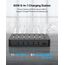 SooPii 60W 6-Port USB Ladestation für mehrere Geräte, PD 20W USB C Schnellladung für lPhone 14/13/12, 2-in-1 I Watch Holder, 6 Kabel Included für Telefone, Tablets und andere elektronische Geräte