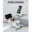 Induktive Ladestation Kompatibel mit Magsafe Ladegerät,QTlier 3 in 1 iPhone Ladestation für 17/16/15/14/13/12 Serie,20W Wireless Charger für Apple Watch 10/9/8/7/6/5/4/3 und AirPods (Tief Weiß)