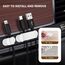 URAQT Kabelclips Kabelhalter, 12 Stück Vielzwecke Kabelführung Kabel Organizer Set für Schreibtisch, Netzkabel, USB Ladekabel, Ladegeräte, Audiokabel, Weiß
