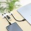 URAQT Kabelclips Kabelhalter, 12 Stück Vielzwecke Kabelführung Kabel Organizer Set für Schreibtisch, Netzkabel, USB Ladekabel, Ladegeräte, Audiokabel, Weiß