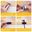 URAQT Kabelclips Kabelhalter, 5 Stück Vielzwecke Kabelführung Kabel Organizer Set für Schreibtisch, Netzkabel, USB Ladekabel, Ladegeräte, Audiokabel (Schwarz)