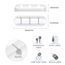 SOULWIT® Kabelhalter Kabelclips, [3 Stück] kabelmanagement Selbstklebend Kabel Organizer Vielzwecke Kabelführung Set für Schreibtisch Computer PC, USB Ladekabel, ZuhauseBüro