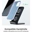TECKNET Wireless Charger Stand, 15W Qi-Zertifiziert Induktive Ladestation, Schnelles Kabelloses Ladegerät für iPhone 17 16 15 14 13 12&Pro Max, Samsung Galaxy S25 S24, Google, LG, Xiaomi, Huawei