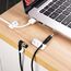 URAQT Kabelclips Kabelhalter, 16 Stück Vielzwecke Kabelführung Kabel Organizer Set für Schreibtisch, Netzkabel, USB Ladekabel, Ladegeräte, Audiokabel (mini-Weiss)