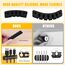 URAQT Kabelclips Kabelhalter, 5 Stück Vielzwecke Kabelführung Kabel Organizer Set für Schreibtisch, Netzkabel, USB Ladekabel, Ladegeräte, Audiokabel (Schwarz)