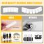 URAQT Kabelclips Kabelhalter, 5 Stück Vielzwecke Kabelführung Kabel Organizer Set für Schreibtisch, Netzkabel, USB Ladekabel, Ladegeräte, Audiokabel (Weiß)