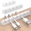 SOULWIT® Kabelhalter Kabelclips, [3 Stück] kabelmanagement Selbstklebend Kabel Organizer Vielzwecke Kabelführung Set für Schreibtisch Computer PC, USB Ladekabel, ZuhauseBüro