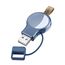 LVFAN Ladegerät für Apple Watch, iWatch Ladegerät Unterwegs, Kabelloses Tragbare Reiseladegerät Zubehör, USB Portable Wireless Travel Charger für Apple Watch 10 9 8 7 6 5 4 3 2 SE Ultra 2 (Blau)