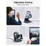 Wireless Charger für Samsung Galaxy S25 Ultra, Induktive Ladestation mit Digitaluhr für Samsung Galaxy Watch 8/7/Ultra, 3 in 1 Ladestation für Samsung Galaxy S24/S23, Active 2, Buds (Grau)