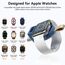 LVFAN Ladegerät für Apple Watch, iWatch Ladegerät Unterwegs, Kabelloses Tragbare Reiseladegerät Zubehör, USB Portable Wireless Travel Charger für Apple Watch 10 9 8 7 6 5 4 3 2 SE Ultra 2 (Blau)
