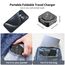 KU XIU Faltbar 3 in 1 Ladestation für Apple Watch und iPhone kompatibel mit MagSafe Ladegerät Induktive Handy Ladestation,15W Wireless Charger für iPhone 16-12, Watch Ultra2, für AirPods-Marble-Black