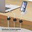 6-Pack Kabelhalter Schreibtisch, NISTARCE Kabelorganizer, Kabelclips Magnetisch[Starker Kleber] Telefon-Ladungskabel-Organisator für Schreibtisch, Zuhause, Büro, Auto(Schwarz)