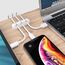 SOULWIT® Kabelhalter Kabelclips, [3 Stück] kabelmanagement Selbstklebend Kabel Organizer Vielzwecke Kabelführung Set für Schreibtisch Computer PC, USB Ladekabel, ZuhauseBüro