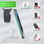 Kabellose Ladestation,Wireless Charger 3 in 1 induktive Kabelloses Ladegerät Mit 18W Adapter,kompatibel mit iPhone 17/16/15/14/13/12 Pro/Pro Max,Apple Watch Ultra/10/9/8/7/6/SE AirPods321/Pro1 Weiß