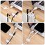 URAQT Kabelclips Kabelhalter, 16 Stück Vielzwecke Kabelführung Kabel Organizer Set für Schreibtisch, Netzkabel, USB Ladekabel, Ladegeräte, Audiokabel (mini-Weiss)