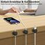 6-Pack Kabelhalter Schreibtisch, NISTARCE Kabelorganizer, Kabelclips Magnetisch[Starker Kleber] Telefon-Ladungskabel-Organisator für Schreibtisch, Zuhause, Büro, Auto(Schwarz)