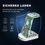 Kabellose Ladestation,Wireless Charger 3 in 1 induktive Kabelloses Ladegerät Mit 18W Adapter,kompatibel mit iPhone 17/16/15/14/13/12 Pro/Pro Max,Apple Watch Ultra/10/9/8/7/6/SE AirPods321/Pro1 Weiß