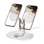 SwanScout Induktive Ladestation für iPhone 17/17e/Air, SwanScout 706M, Mag-Safe Doppel Ladestation Kompatibel für iPhone 16/15/14/13/12 Serie, für Airpods Pro 3/2, Kabelloses Ladegerät für 2 Handys