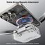 KU XIU Faltbar 3 in 1 Ladestation für Apple Watch und iPhone kompatibel mit MagSafe Ladegerät Induktive Handy Ladestation,15W Wireless Charger für iPhone 16-12, Watch Ultra2, für AirPods-Marble-White