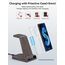 Wireless Charger für Samsung Galaxy S25 Ultra, Induktive Ladestation mit Digitaluhr für Samsung Galaxy Watch 8/7/Ultra, 3 in 1 Ladestation Samsung für Galaxy S24/S23, Galaxy Watch 6, Active 2, Buds