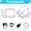 Abnii 100 Stück Kabelhalter Selbstklebend, Kabelclips Schreibtisch für Kabelklemmen Kabelbefestigung Kabelführung Organizer Haken Draht Halter für Kabelmanagement Lichterkette, Groß