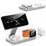 Kompatibel mit Magsafe Ladegerät,QTlier Ladestation Apple Watch und iPhone Kompatibel mit iPhone Air 17/16/15/14/13/12 Serie,Mag Safe Ladestation für Apple Watch 10/9/8/7/6/5/4/SE und AirPods (Weiß)