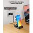 Induktive Ladestation für Samsung S25 Ultra, 3 in 1 Kabelloses Ladestation für Galaxy S25/S24/S23/Z Fold/Z Flip 7, für Samsung Galaxy Watch 8/8 Classic/7/Ultra/6/5/4, Galaxy Buds3 Pro (Ohne Adapter)