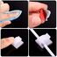 Blulu 100 Stücke Mini Outdoor Kabelclips mit Klebebändern Lichtclips Dekoration Clips Selbstklebende Haken Drahthalter für Weihnachten und Lichterketten (Klein, Weiß)