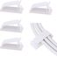 SOULWIT® 50 Stück Stark Selbstklebende kabelmanagement, Kabel Organizer, Kabel Clips für TV, PC, Laptop, Ethernet Kabel, Schreibtisch, Heim, Büro (Weiß)