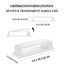 MiuCo 60 Stück kabelklemmen schreibtisch, Stark Kabelhalter Selbstklebend, Kabel Organizer, Kabel Clips für Ethernet Kabel, Indoor, Outdoor, Heim, Büro (Transparent)