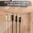 KGROTE 100 Stück Kabelhalter, Kabelführung Organizer Kabelclips Selbstklebend Outdoor Kabelklemmen, Kabel Haken Draht Halter für Kabelmanagement - Kabelbefestigung Lichterkette (Mittel, Weiß)