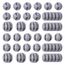 URAQT Kabelclips Kabelhalter, 30pcs Vielzwecke Kabelführung Kabel Organizer Set für Schreibtisch, Netzkabel, USB Ladekabel, Ladegeräte, Audiokabel (Grau)