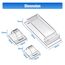 Kimsky Kabelhalter 100 Stück, 40 Große Kabelhalter Selbstklebend + 30 Mittlere Kabel Organizer + 30 Kleine Kabelmanagement, Kabelclips mit Kleber, Cable Management für Heim, Büro – Transparent