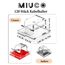 MiuCo 120 Stück Kabelhalter Selbstklebend - Kabelclips für Kabelmanagement und Kabel Organizer - Kabelklemmen & Kabelbefestigung am Schreibtisch - Transparent Kabelführung (Lichterkette Befestigung)