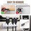 URAQT Kabelclips Kabelhalter, 5 Stück Vielzwecke Kabelführung Kabel Organizer Set für Schreibtisch, Netzkabel, USB Ladekabel, Ladegeräte, Audiokabel (mini-Weiss)