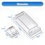 Kimsky Kabelhalter 70 Stück, 50 Kleine Kabel Organizer +20 Große Kabelmanagement, Kabelclips für Cable Management, Kabelhalter Selbstklebend mit Kleber, Kabelklemmen für Heim, Büro – Transparent