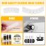 URAQT Kabelclips Kabelhalter, 5 Stück Vielzwecke Kabelführung Kabel Organizer Set für Schreibtisch, Netzkabel, USB Ladekabel, Ladegeräte, Audiokabel (Transparent)