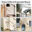 KGROTE 100 Stück Kabelhalter, Kabelführung Organizer Kabelclips Selbstklebend Outdoor Kabelklemmen, Kabel Haken Draht Halter für Kabelmanagement - Kabelbefestigung Lichterkette (Transparent, Mittel)